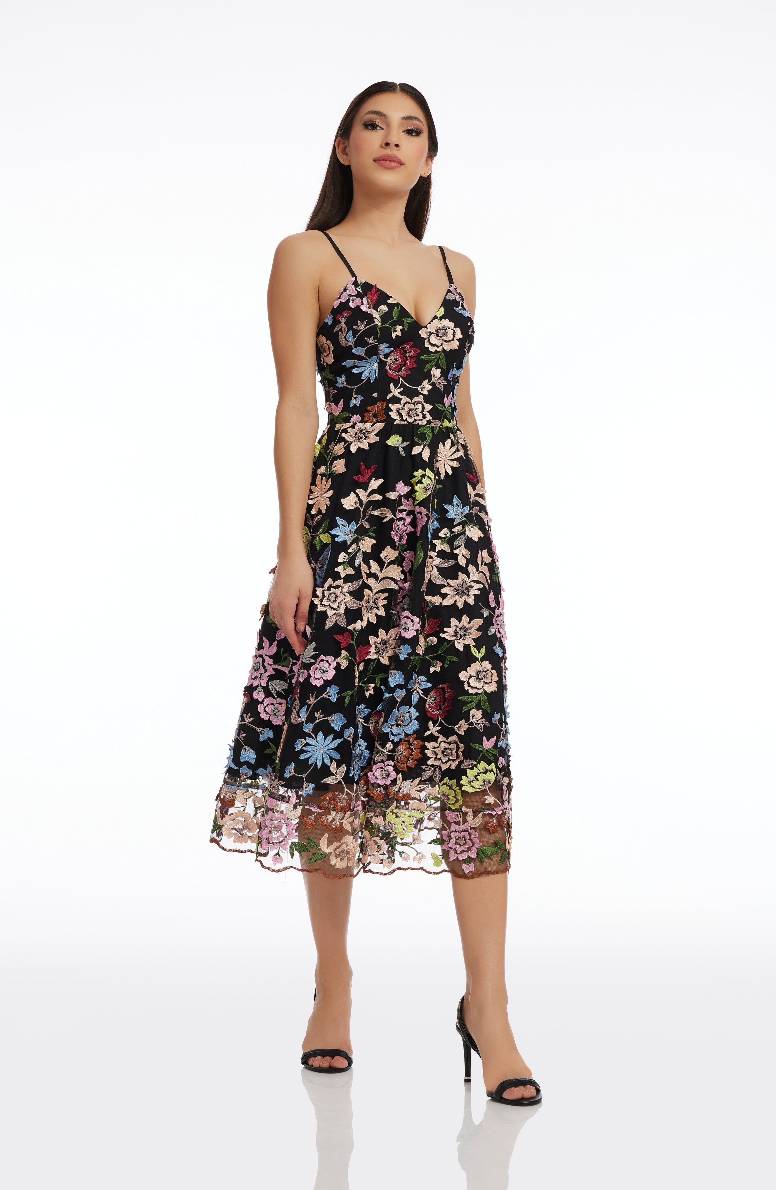 Maren Carnation Floral Dress