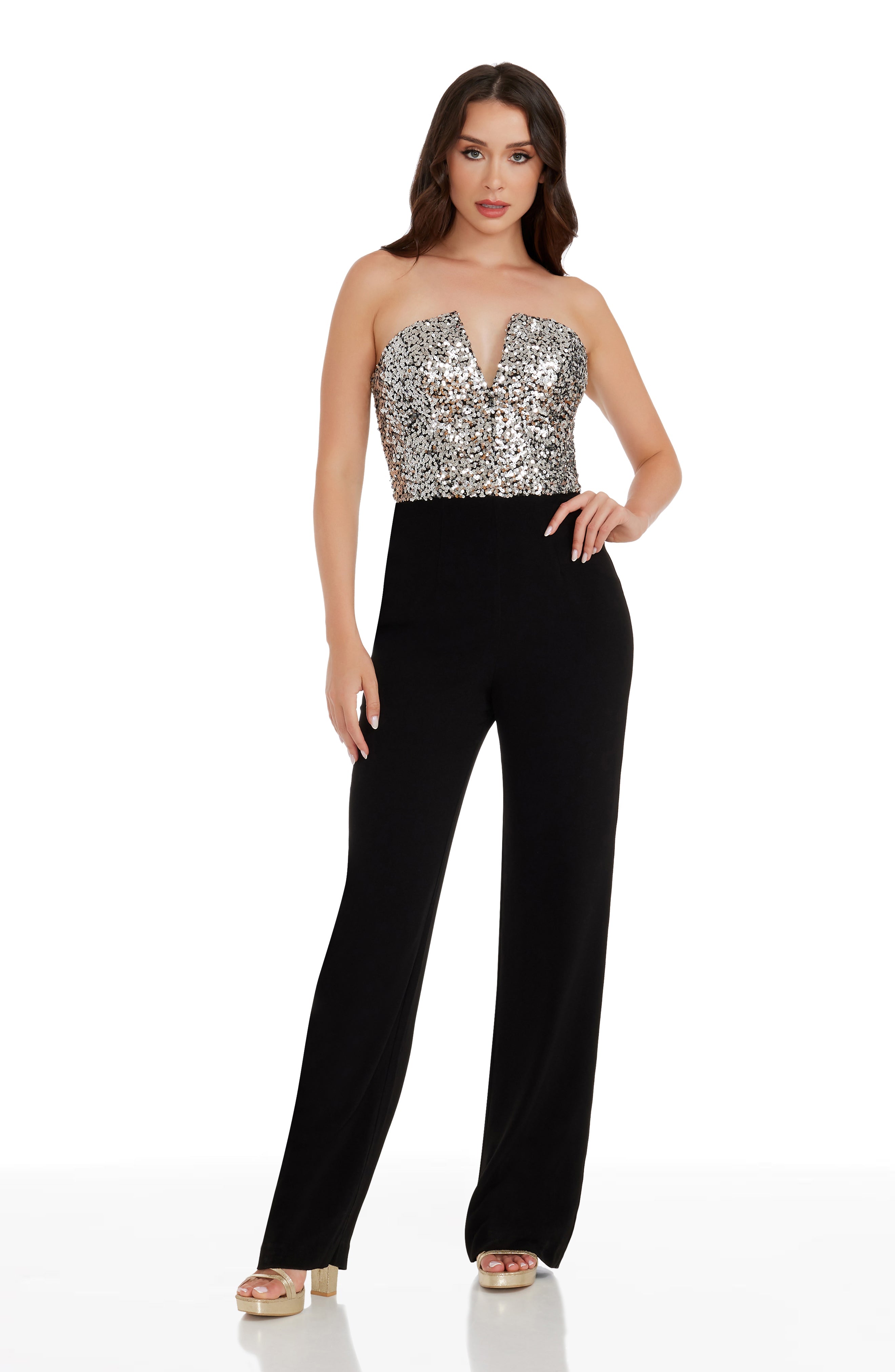 Fernanda Sequin Top Jumpsuit