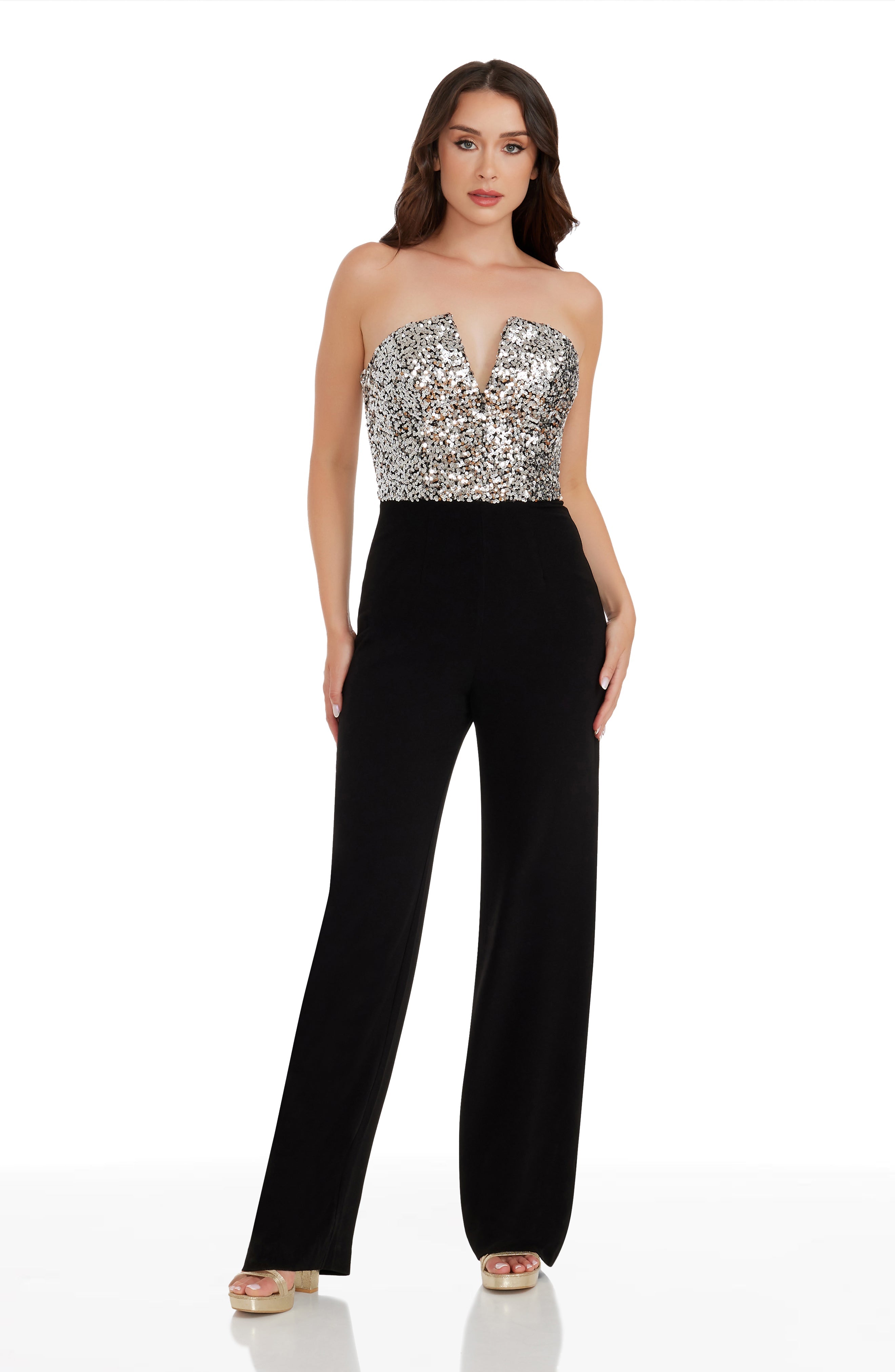 Fernanda Sequin Top Jumpsuit