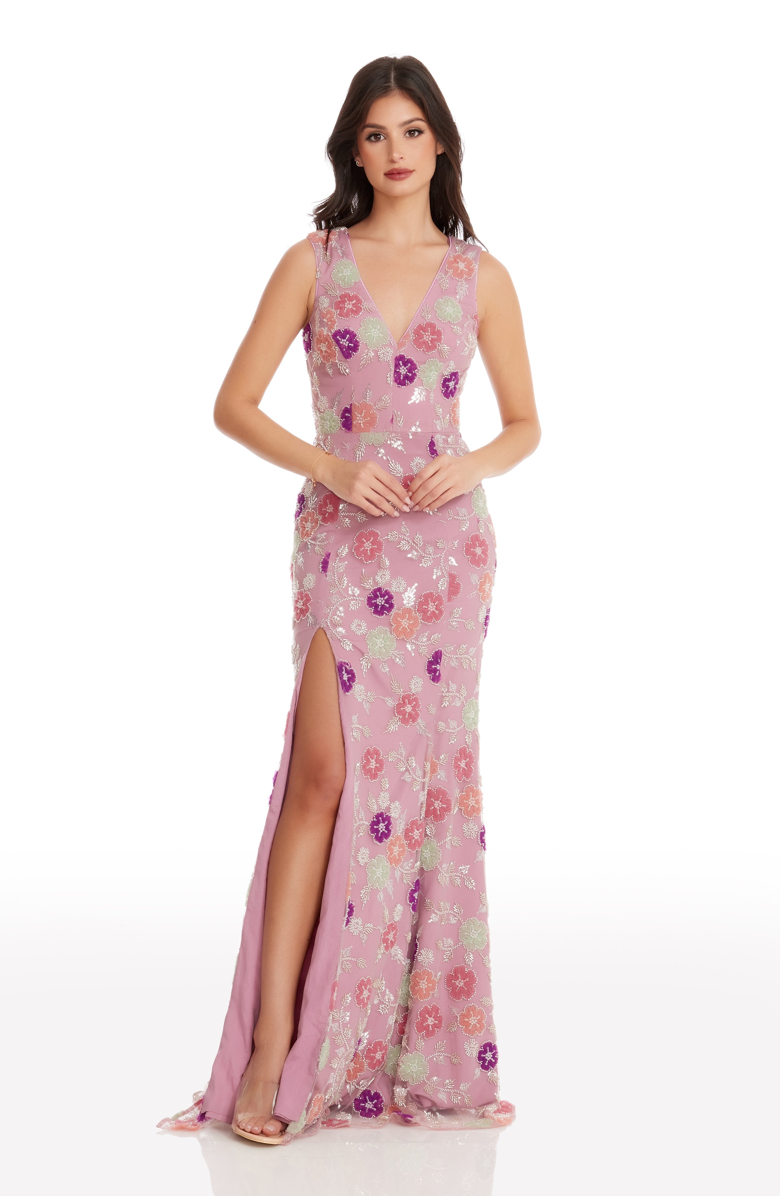 Sandra Floral Gown
