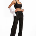 Sequin Wide Leg Pant